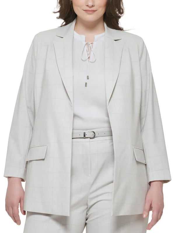 Inventory Reduction Plus    Womens Suit Separate Office Wear Open-Front Blazer
