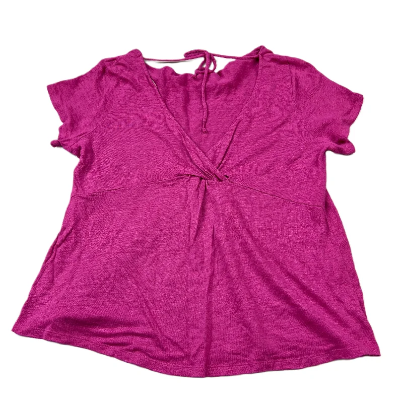 Buy Now Purple Top Short Sleeve By Maeve, Size: L