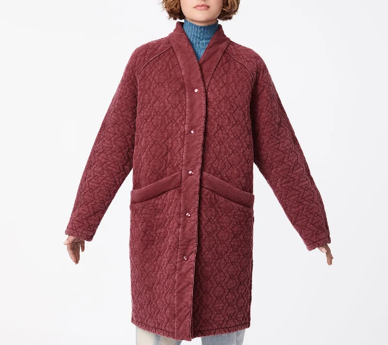 Huge Discounts Quilted Cotton Cardigan