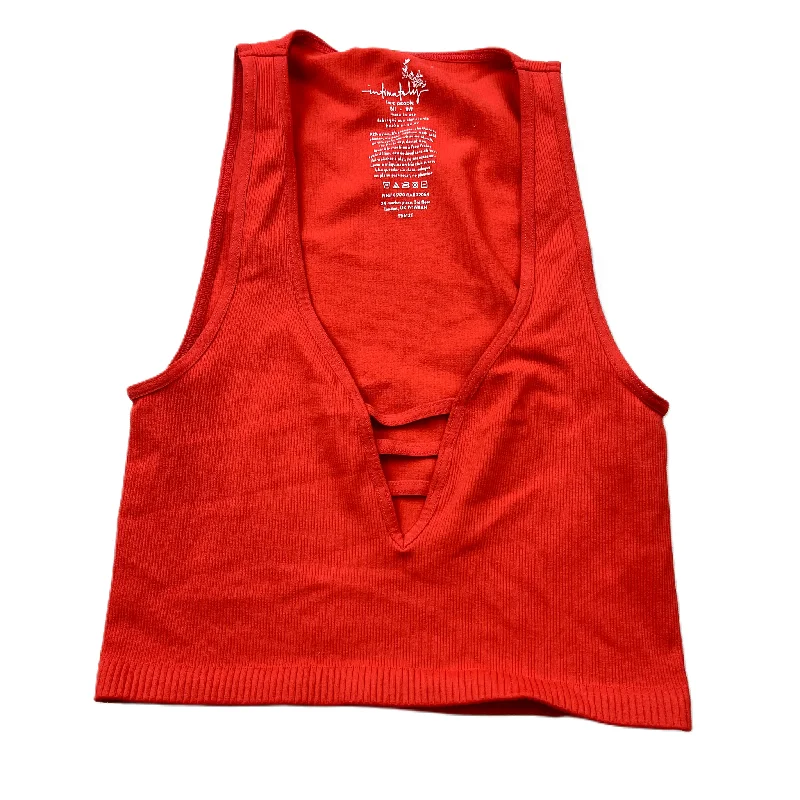 Now or Never Red Athletic Tank Top By Free People, Size: Xs