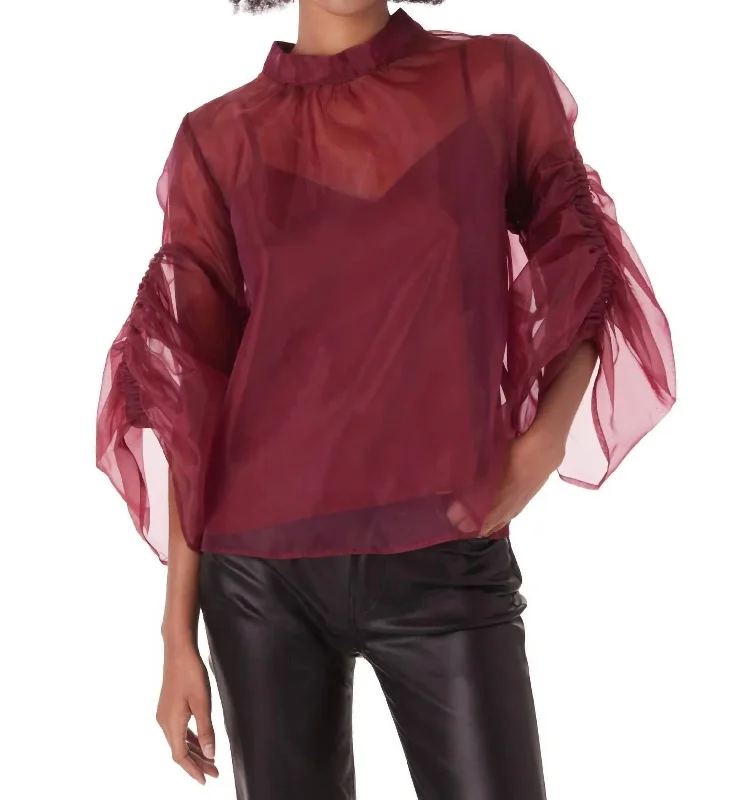 Sibyl Blouse In Cabernet