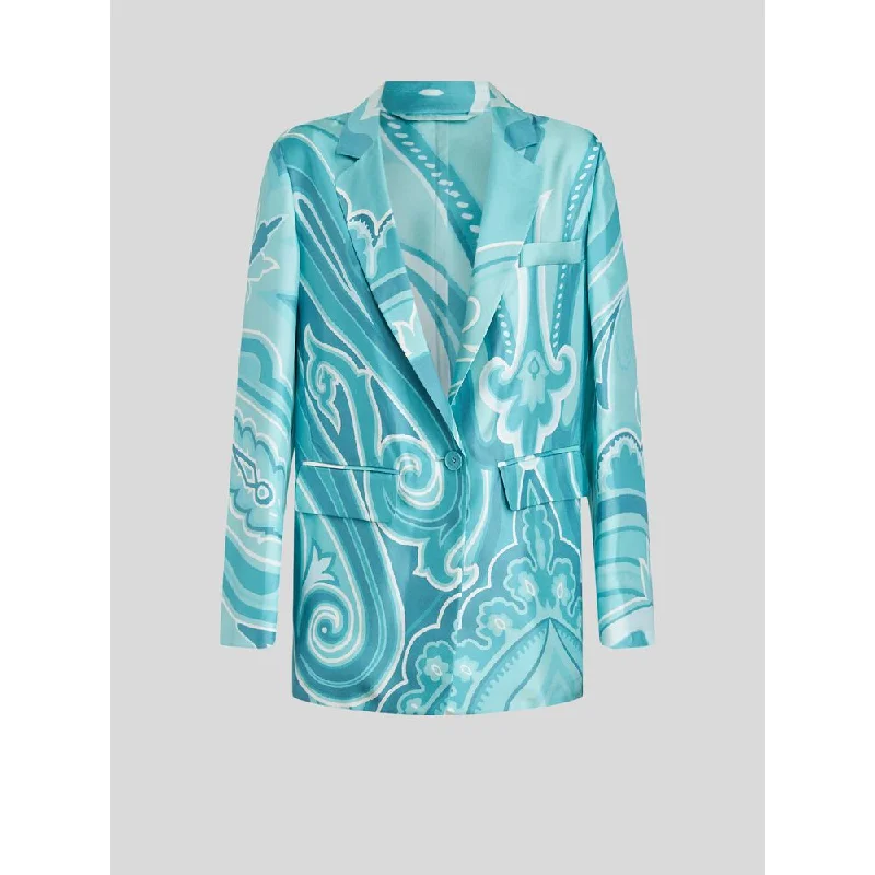 Exclusive Savings Silk Jacket With Paisley Patterns