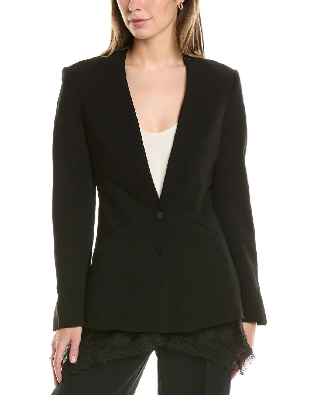 Great Deals SIMKHAI Allie Crepe Combo Basque Jacket