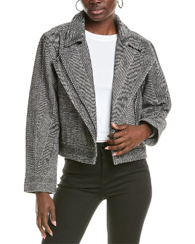 Stock Clearance Splendid Tia Herringbone Jacket