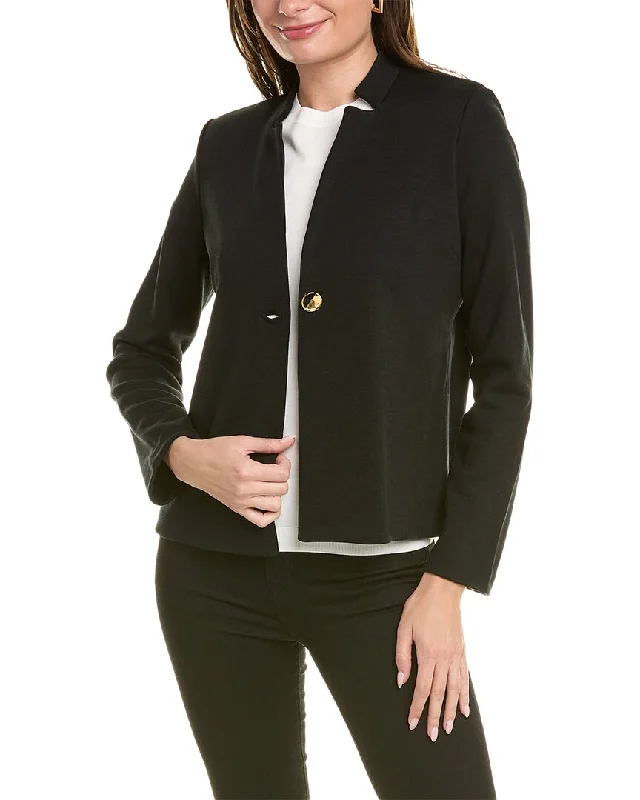 Extra Savings St. John Milano Knit Wool-Blend Jacket