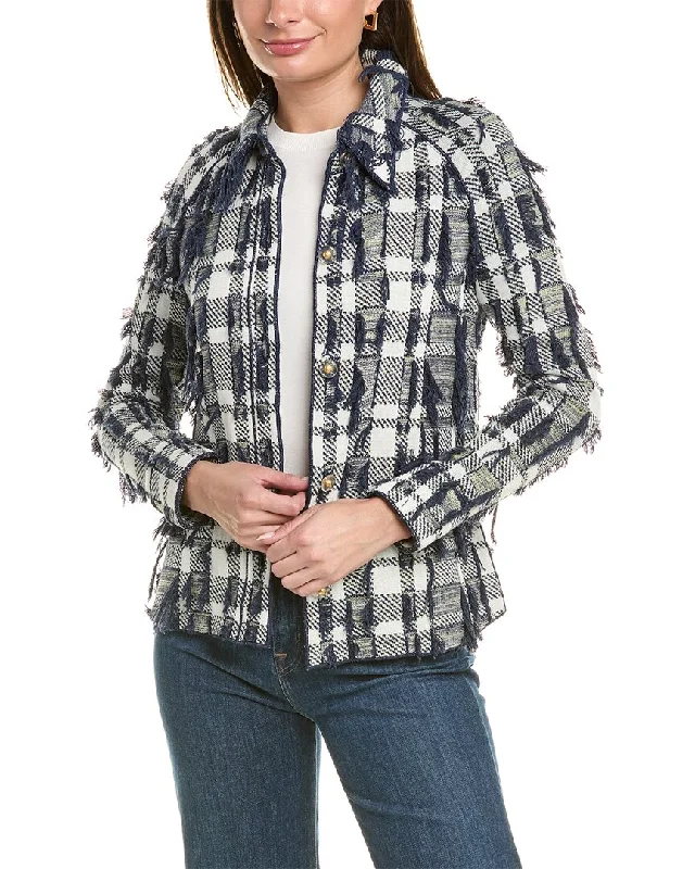 Big Savings St. John Wool-Blend Shirt Jacket