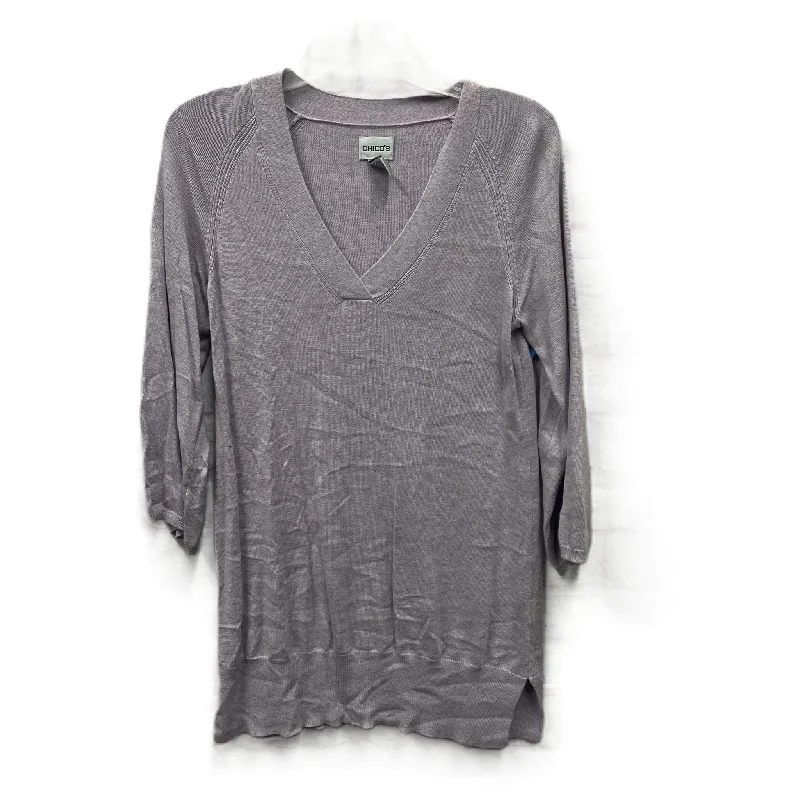 Limited Availability Sweater By Chicos In Purple, Size: S