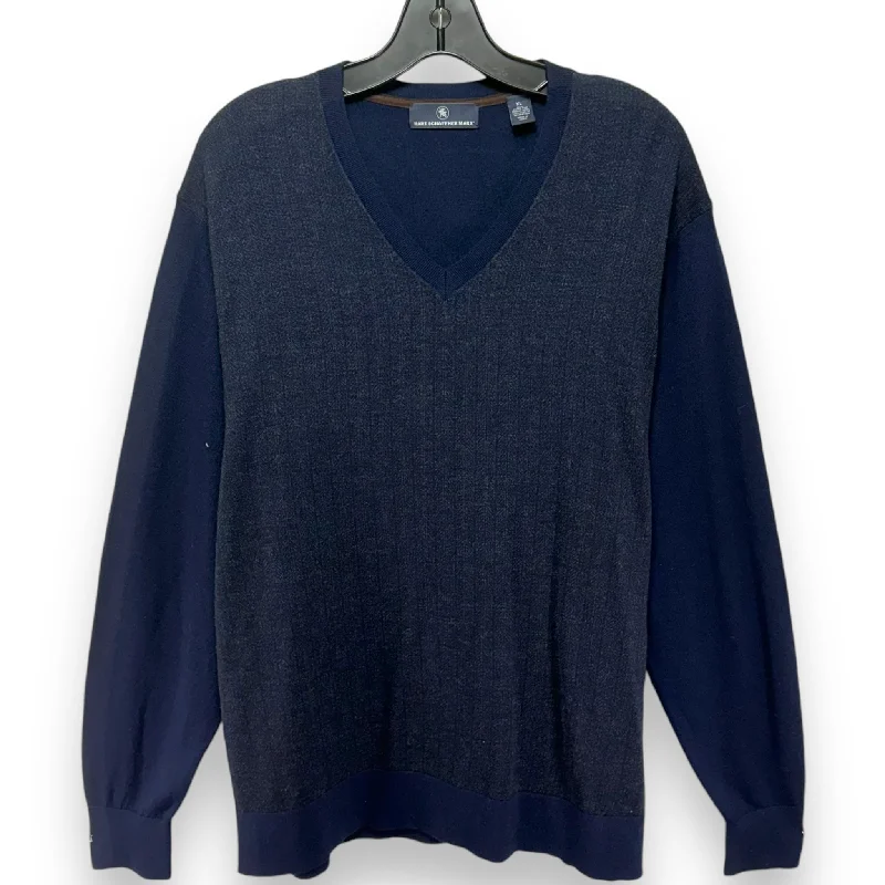 Best Bargains Sweater By hart schaffer & marx In Navy, Size: Xl
