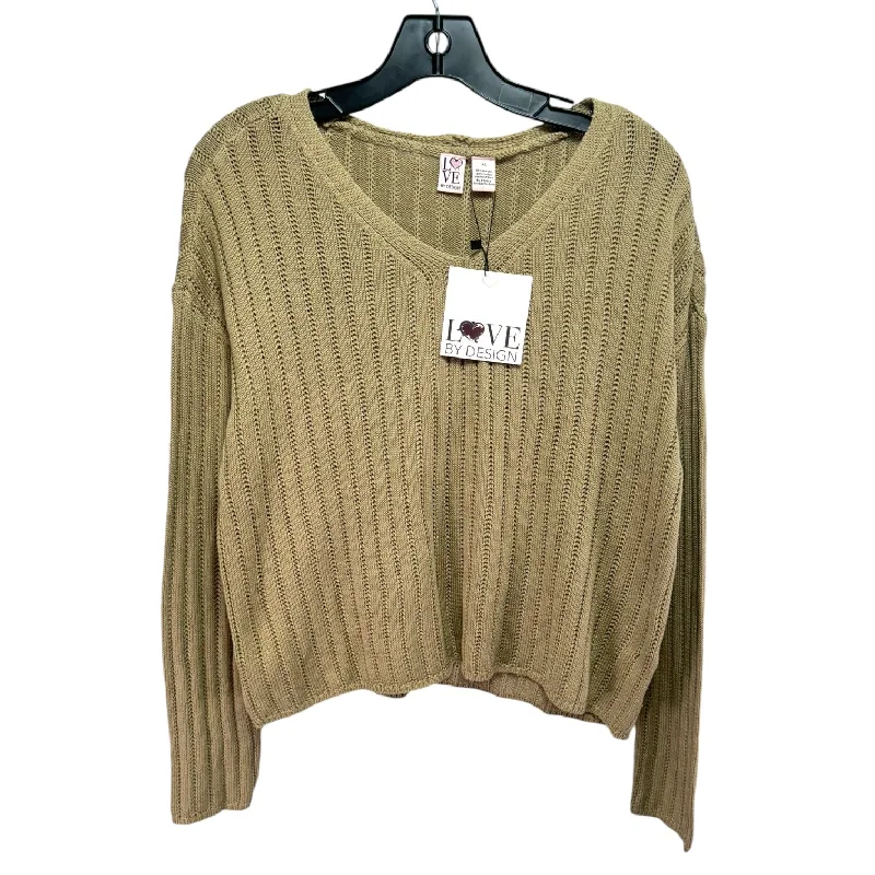 Crazy Savings Sweater By Love By Design In Tan, Size: Xs