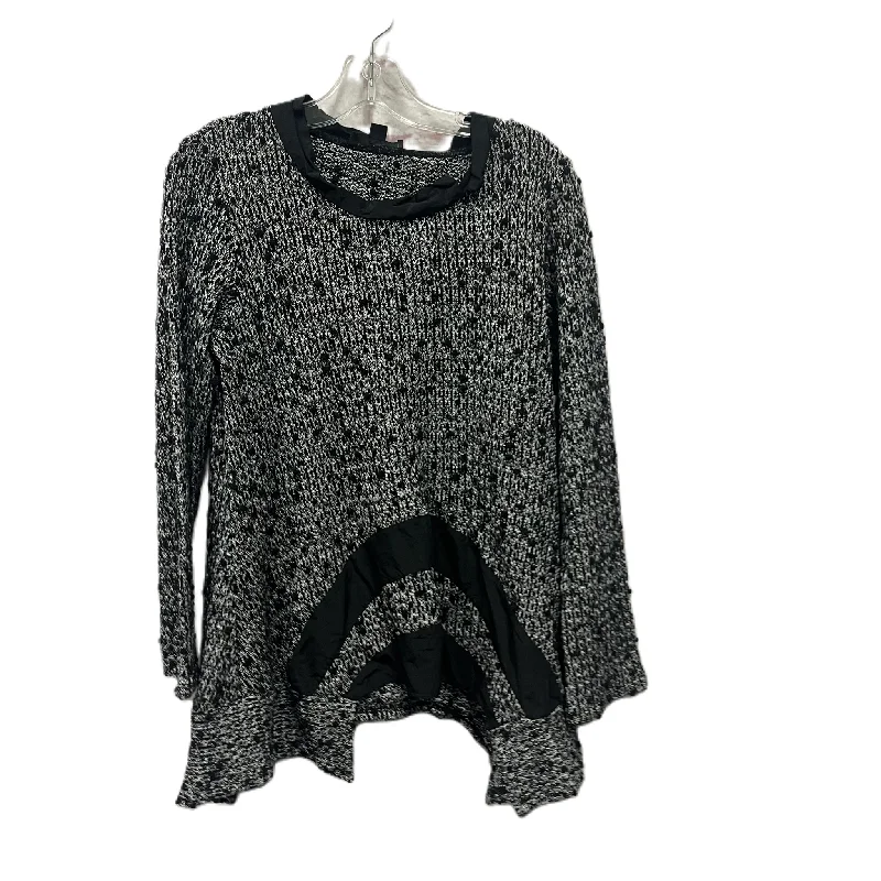 Year-End Clearance Sweater By Luukaa In Black & Grey, Size: S