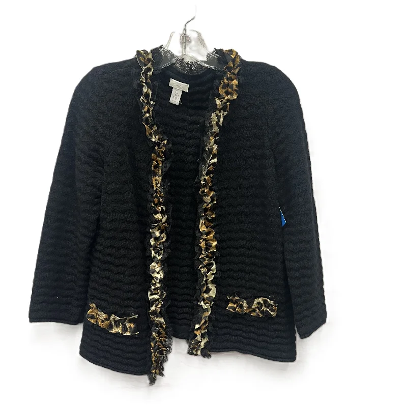 Exclusive Savings Sweater Cardigan By Chicos In Black, Size: S