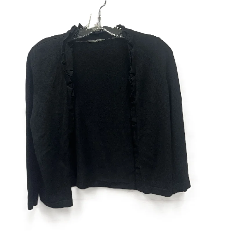 Act Now Sweater Cardigan By Peter Nygard In Black, Size: S