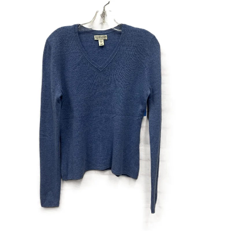 Sweater Cashmere By Adrienne Vittadini In Blue, Size: L