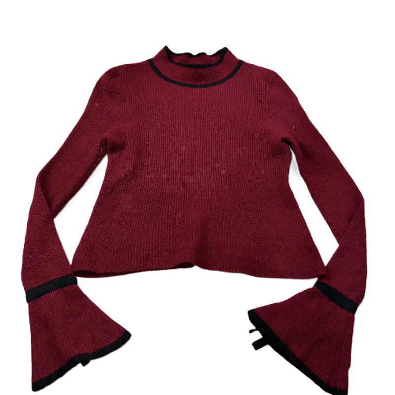 Sweater Cashmere By Sigrid Olsen In Black & Red, Size: L