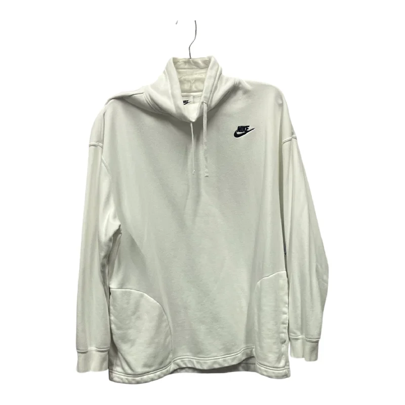 Super Deal Sweatshirt Collar By Nike Apparel In White, Size:M