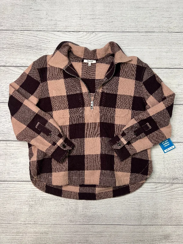 Super Sale Sweatshirt Crewneck By Madewell In Plaid, Size: S
