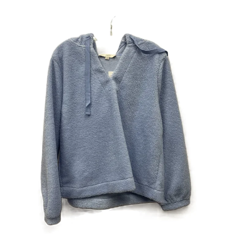Exclusive Offers Sweatshirt Hoodie By Loft In Blue, Size: L