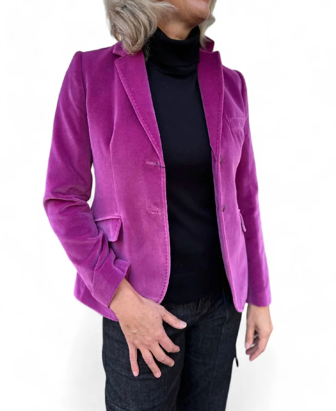 Blowout Deals Tailored Blazer In Plum / Circon 23