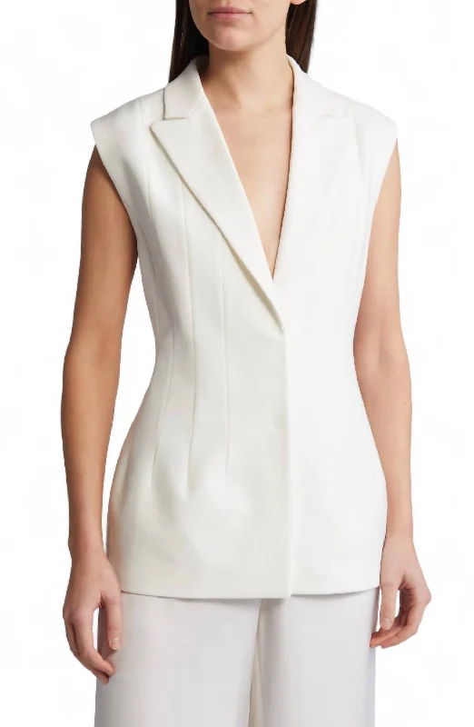 Lowest Price Theo Vest Blazer In Off White