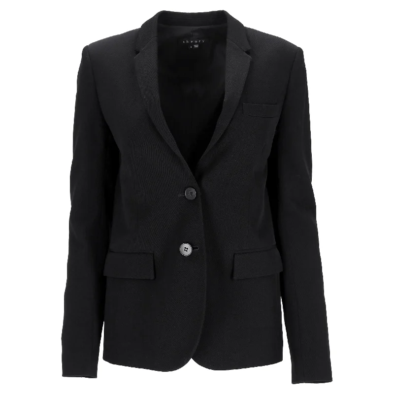 Price Cut Theory Matilda Blazer in Black Wool