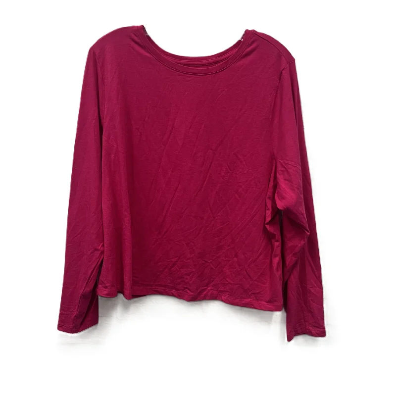 Online Only Top Long Sleeve Basic By Old Navy In Pink, Size: 3x