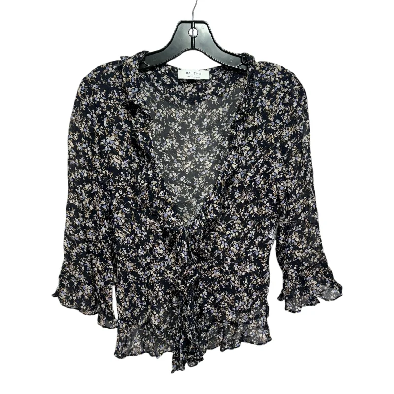 Top Long Sleeve By Bailey 44 In Floral Print, Size: S