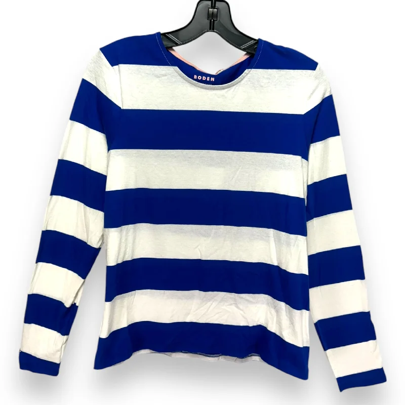 Shop and Save Top Long Sleeve By Boden In Striped Pattern, Size: 8