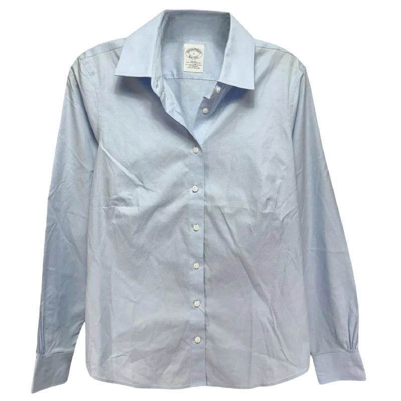 Price Cut Top Long Sleeve By Brooks Brothers In Blue, Size: 6