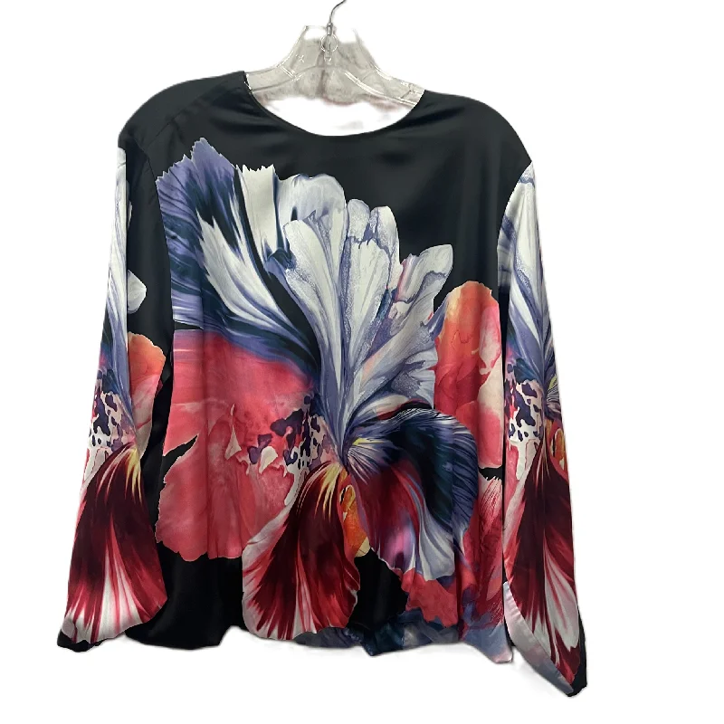 Special Price Top Long Sleeve By Chicos In Black, Size: L