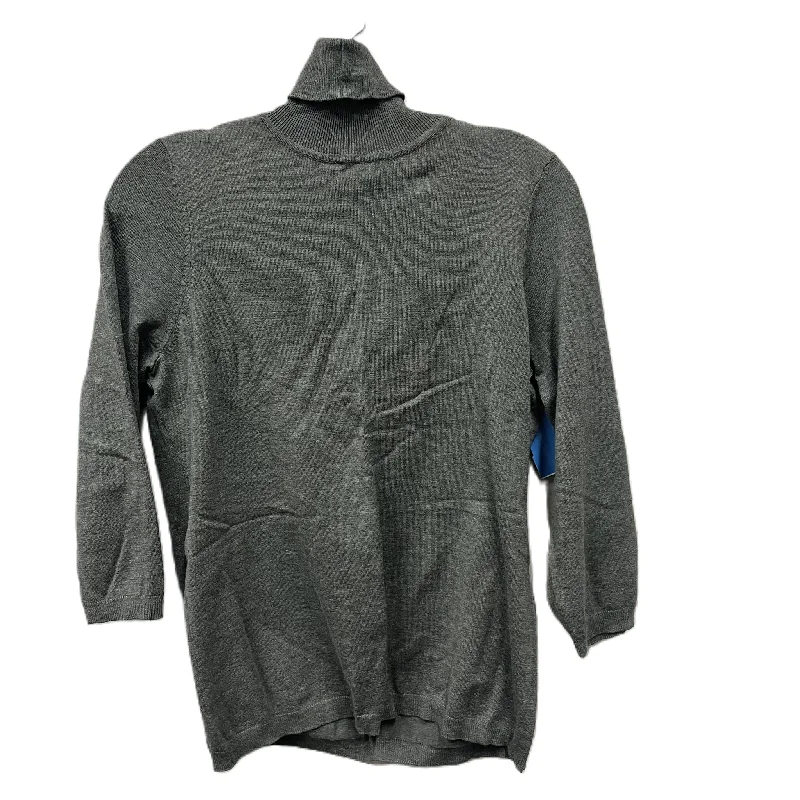 Deep Discounts Top Long Sleeve By Chicos In Grey, Size: S