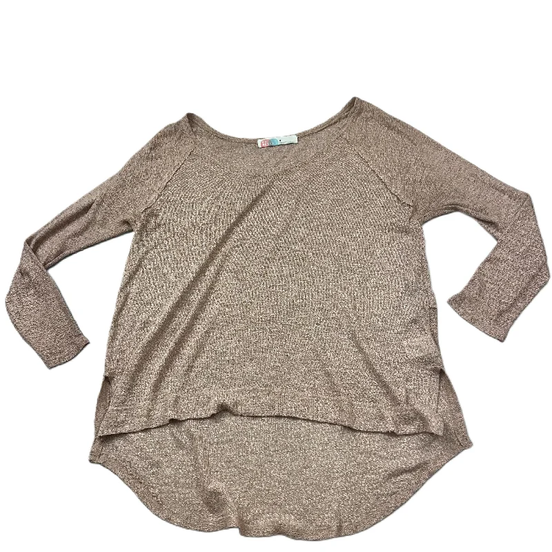 Today’s Deal Top Long Sleeve By Free People In Pink & Tan, Size: M
