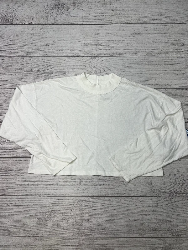 Top Long Sleeve By Free People In White, Size: L