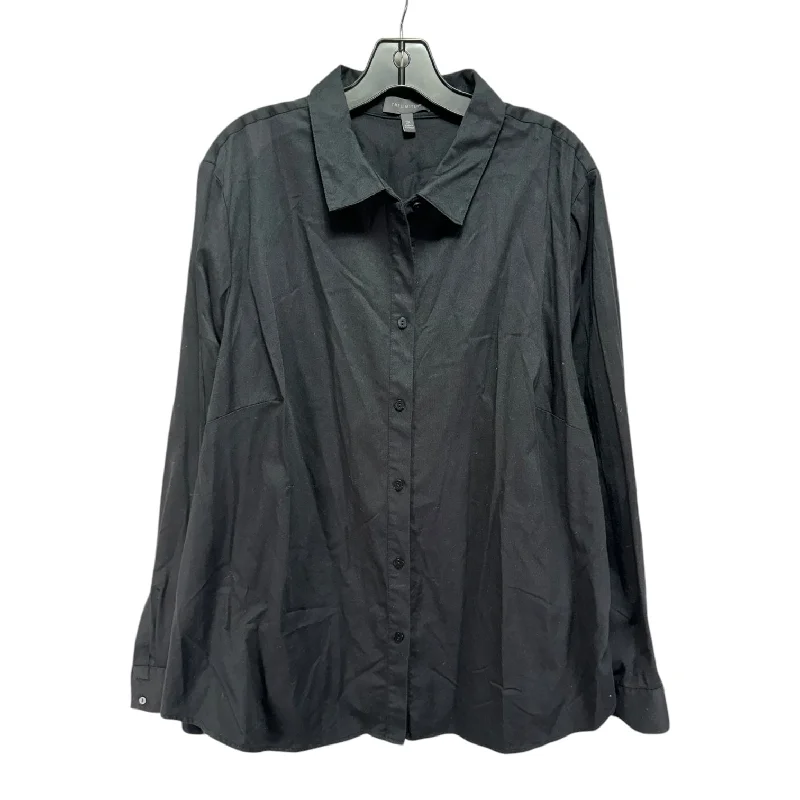 Top Long Sleeve By Limited In Black, Size: 2x