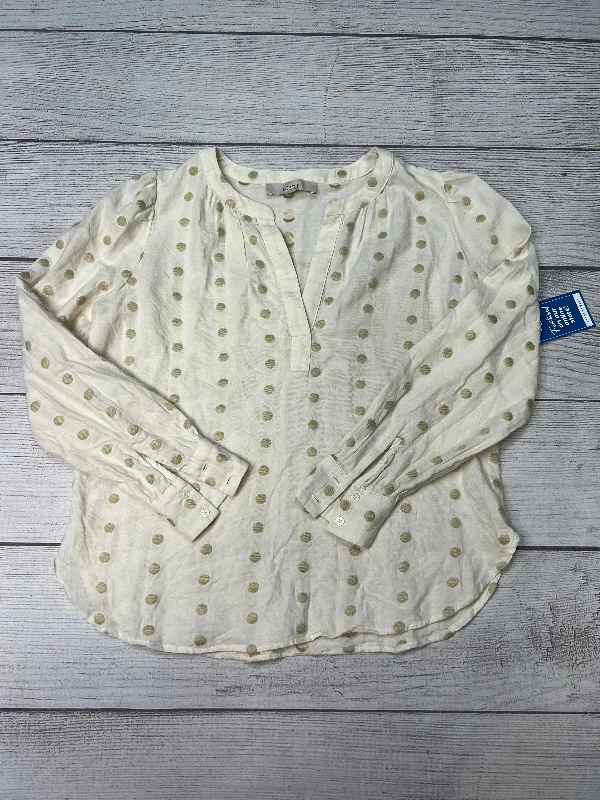 Fantastic Deals Top Long Sleeve By Loft In White, Size: Xs