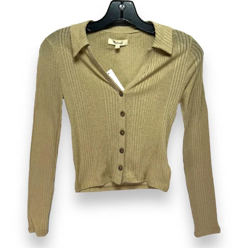 Special Price Top Long Sleeve By Madewell In Tan, Size: Xs
