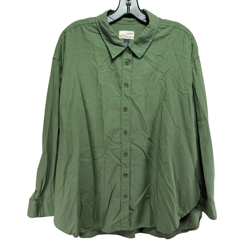 Reduced Prices Top Long Sleeve By Universal Thread In Green, Size: XL