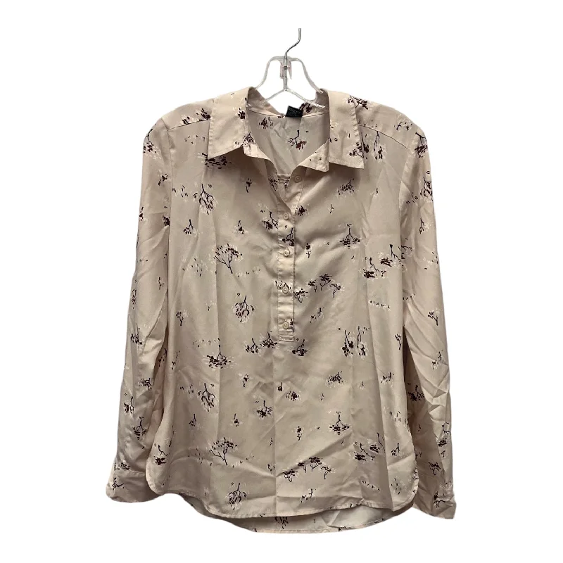 Price Break Top Ls By Ann Taylor In Pink, Size:S