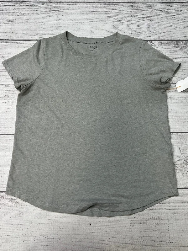 Sale Event Top Short Sleeve Basic By Madewell In Grey, Size: M
