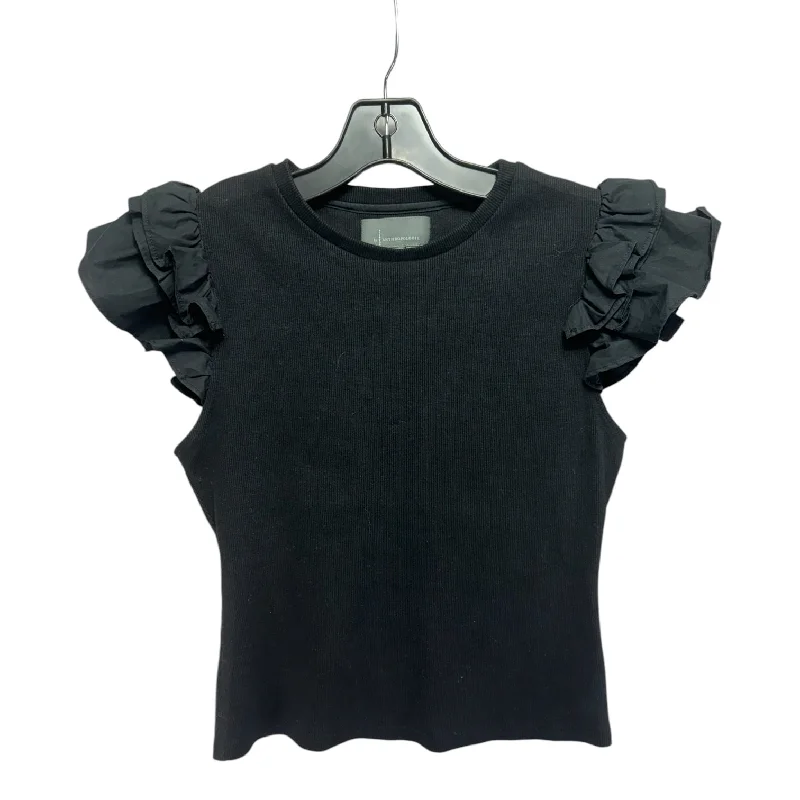 Savings Galore Top Short Sleeve By Anthropologie In Black, Size: Xs