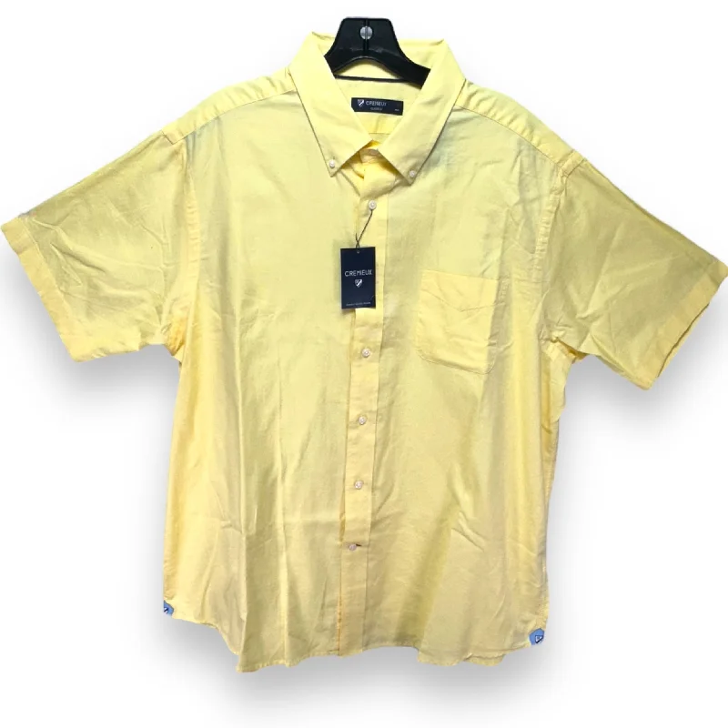Today’s Deal Top Short Sleeve By Cremieux In Yellow, Size: Xl