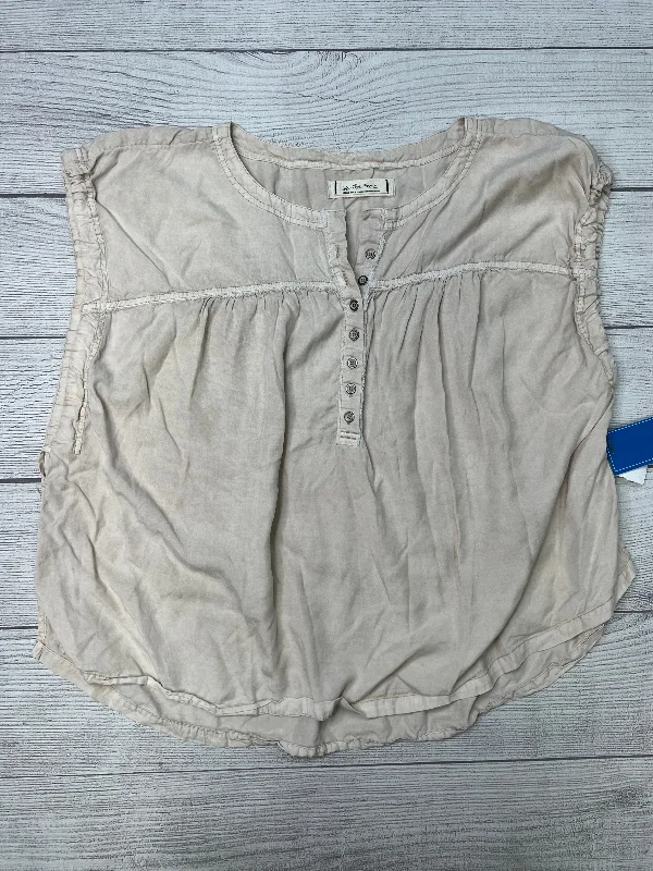 Savings Event Top Short Sleeve By We The Free In Beige, Size: L