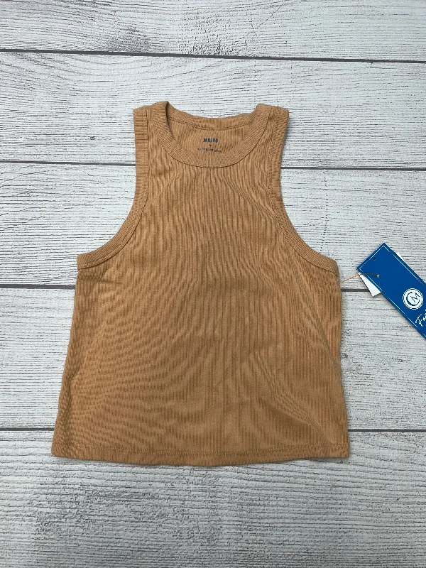 Best Seller Top Sleeveless Basic By Maeve In Orange, Size: M