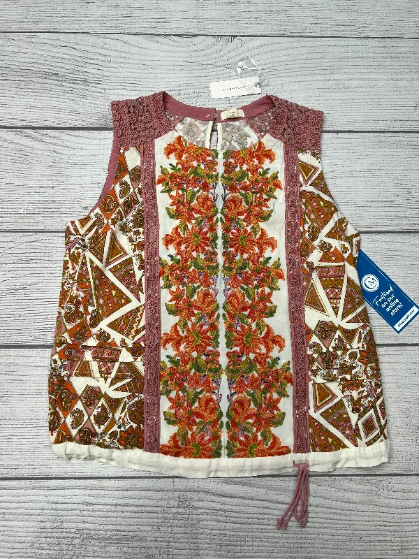 Price Rollback Top Sleeveless By Tiny In Multi-colored, Size: Xs