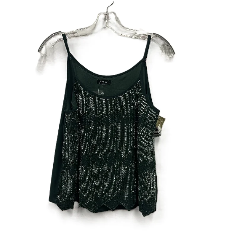 Top Sleeveless By verty In Green, Size: M