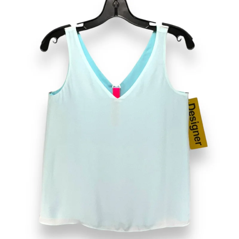 Discount Days Florin V-Neck Reversible Tank Top Designer By Lilly Pulitzer In Bayside Blue, Size: XXS Discount Days Florin V-Neck Reversible Tank Top Designer By Lilly Pulitzer In Bayside Blue, Size: XXS