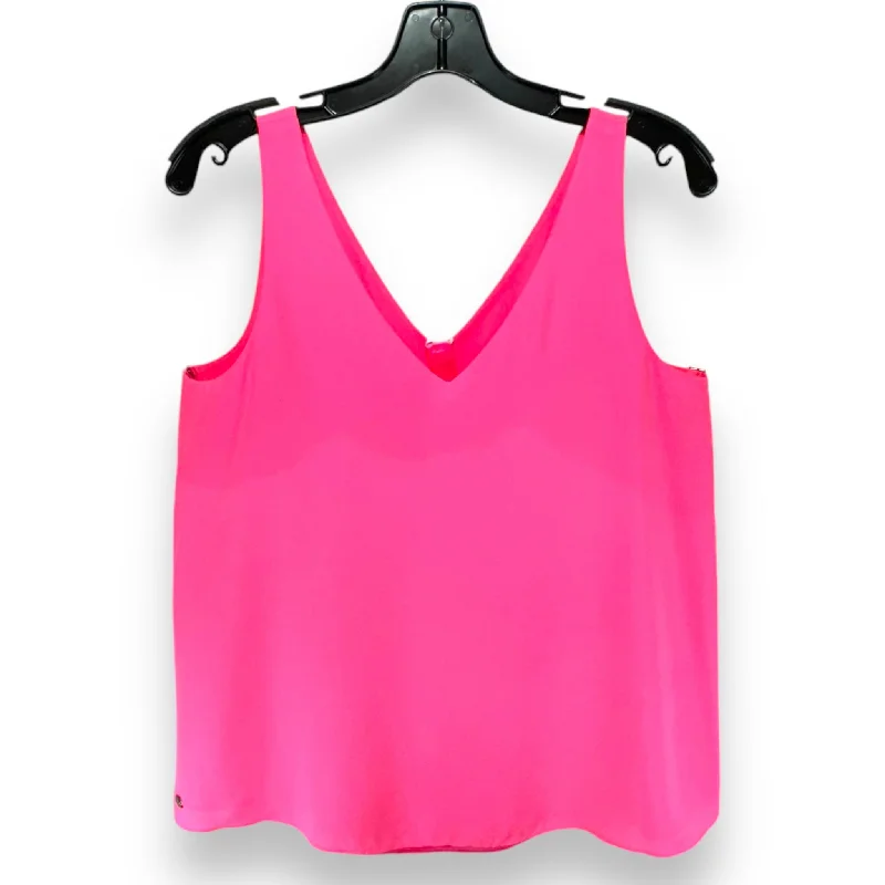Sneak Peek Sale Florin V-Neck Tank Top Designer By Lilly Pulitzer In Pink, Size: S