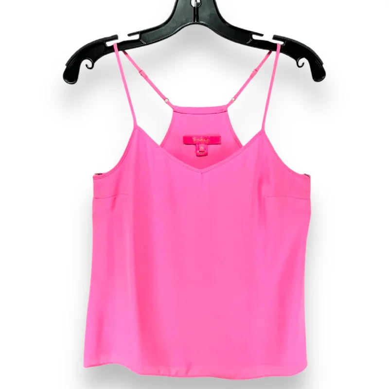 Limited Time Discount Dusk Top Sleeveless Designer By Lilly Pulitzer In Raz Berry, Size: XS Limited Time Discount Dusk Top Sleeveless Designer By Lilly Pulitzer In Raz Berry, Size: XS