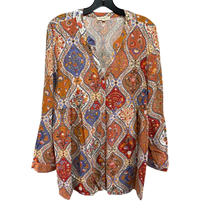 Don't Wait Tunic By Christian Siriano In Floral Print, Size: L