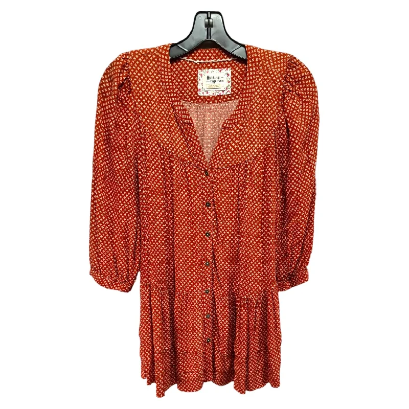 Great Deals Tunic Long Sleeve By Holding Horses In Orange, Size: Xs