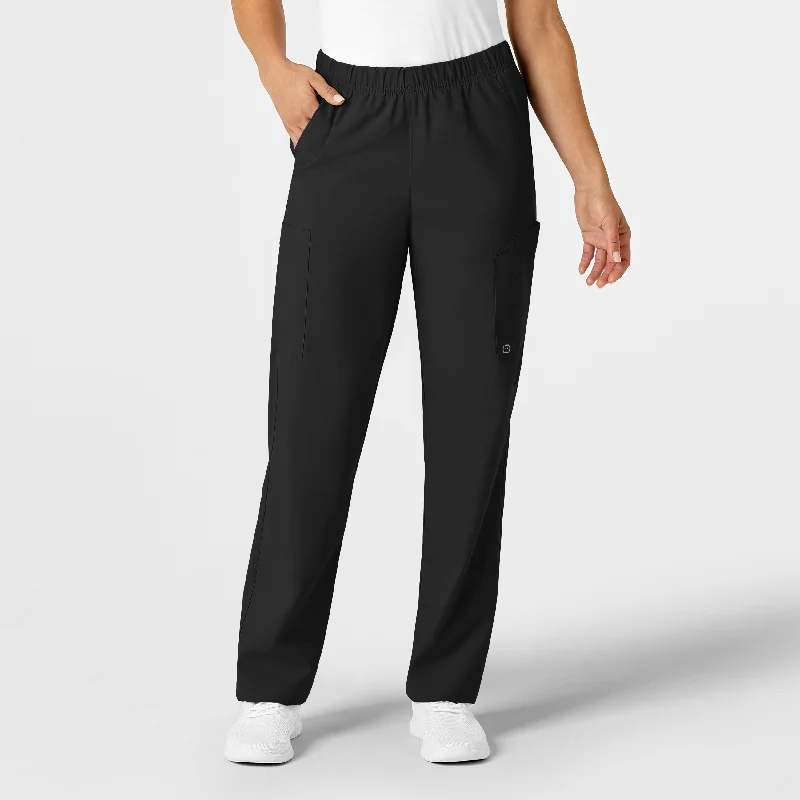 Fantastic Offers W123 Unisex Multi-Cargo Scrub Pant - Black